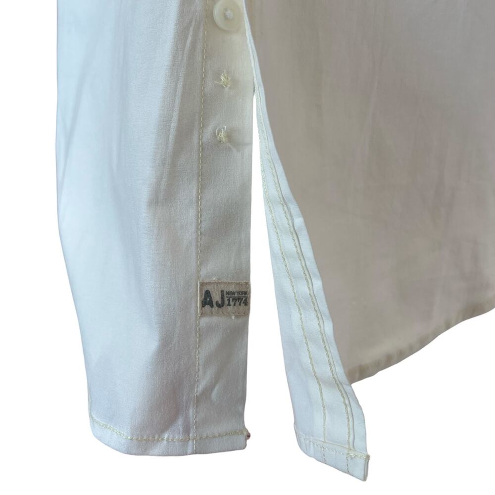 Alexander Julian Men’s Cream Button Down Shirt Size Small NWT Stretch Cotton - Picture 4 of 8